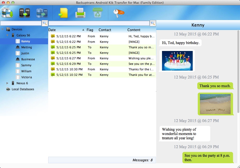 Backuptrans Android Kik Transfer for Mac 3.1.01 full