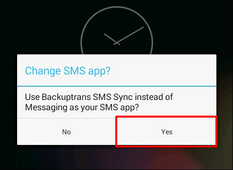 Confirm to Transfer SMS MMS to Nexus 5 Hangouts from Android