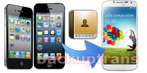 transfer Contacts from iPhone 3GS/4/4S/5 to Galaxy S4