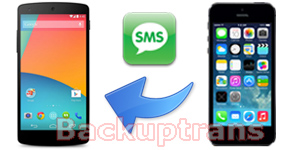 Transfer SMS MMS Messages from iPhone to Nexus 5 Hangouts