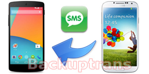 Transfer SMS MMS to Nexus 5 Hangouts from Android Phone