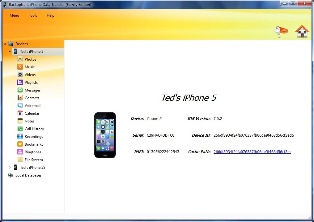 Windows 7 Backuptrans iPhone Data Transfer 3.1.05 full