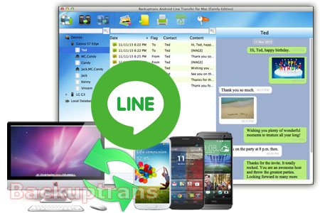 Backup & Restore Line Chat History for Android (No Root Required) Android-line-transfer-software