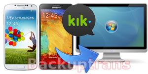 Save Kik Messages from Android to Computer
