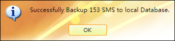 Backup SMS on iOS 6 iPhone successfully