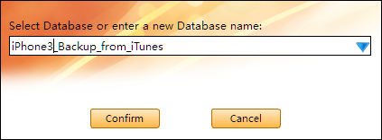 Copy and move SMS from iTunes backup to database