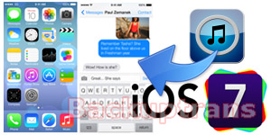Restore iPhone SMS from iTunes Backup after updating to iOS 7