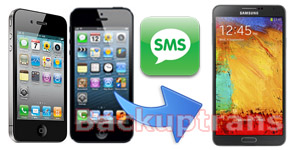 Transfer SMS MMS from iPhone to Galaxy Note 3