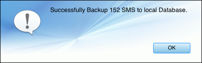 backup Android SMS to Mac successfully