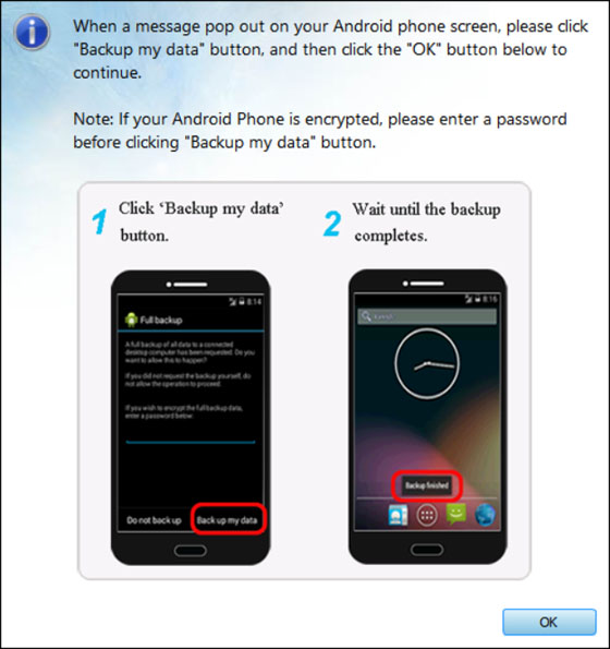 Backup Line Data On Android