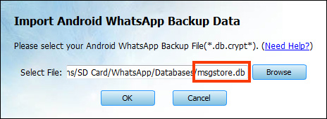 Extract Android WhatsApp Messages from Backup File