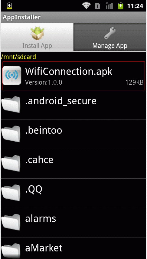 Install Backuptrans WiFi Connection on Android