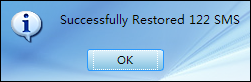 restore SMS to Android from computer successfully