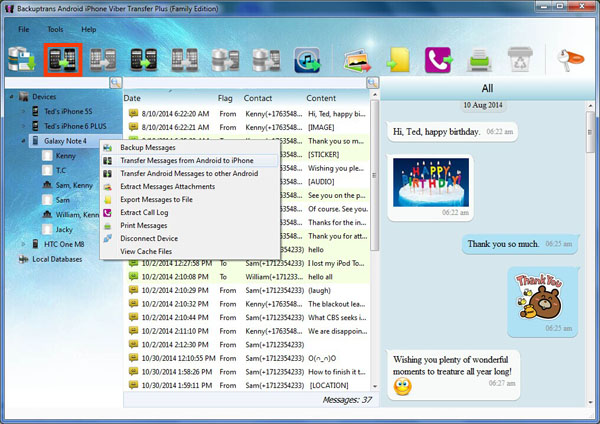 Transfer All Viber Chat History from Android to iPhone