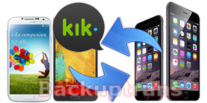 Transfer Kik Chat History between Android and iPhone