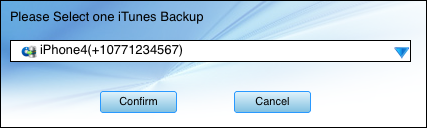 confirm to get and transfer text messages from Mac iTunes backup